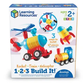 1-2-3 Build It! Rocket-Train-Helicopter