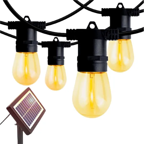 10m Solar Décor String Light with Bulbs & Solar Panel