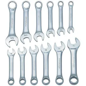 12 Piece Short Length End Stubby Wrench Set