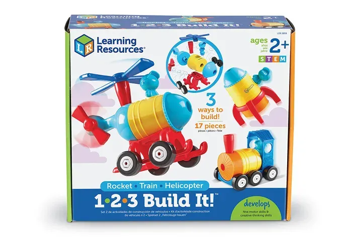 123 Build It! Rocket Train Helicopter