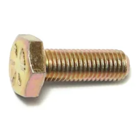 1/4"-28 x 3/4" Zinc Plated Grade 8 Steel Fine Thread Hex Cap Screws