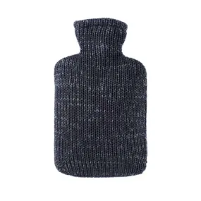 1.8 Litre Luxury Hot Water Bottle with Anthracite Organic Cotton Cover (rubberless)