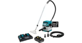 2021 Makita 36V (18V X2) LXT® Brushless 2.1 Gallon HEPA Filter Dry Dust Extractor/Vacuum Kit, AWS® (5.0Ah) (XCV0