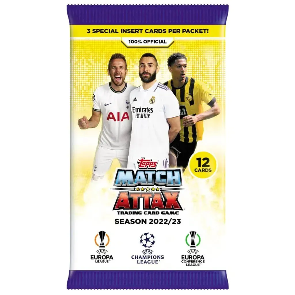 2022-23 Topps Match Attax UEFA Champions League Cards Packet (12 Cards Each)