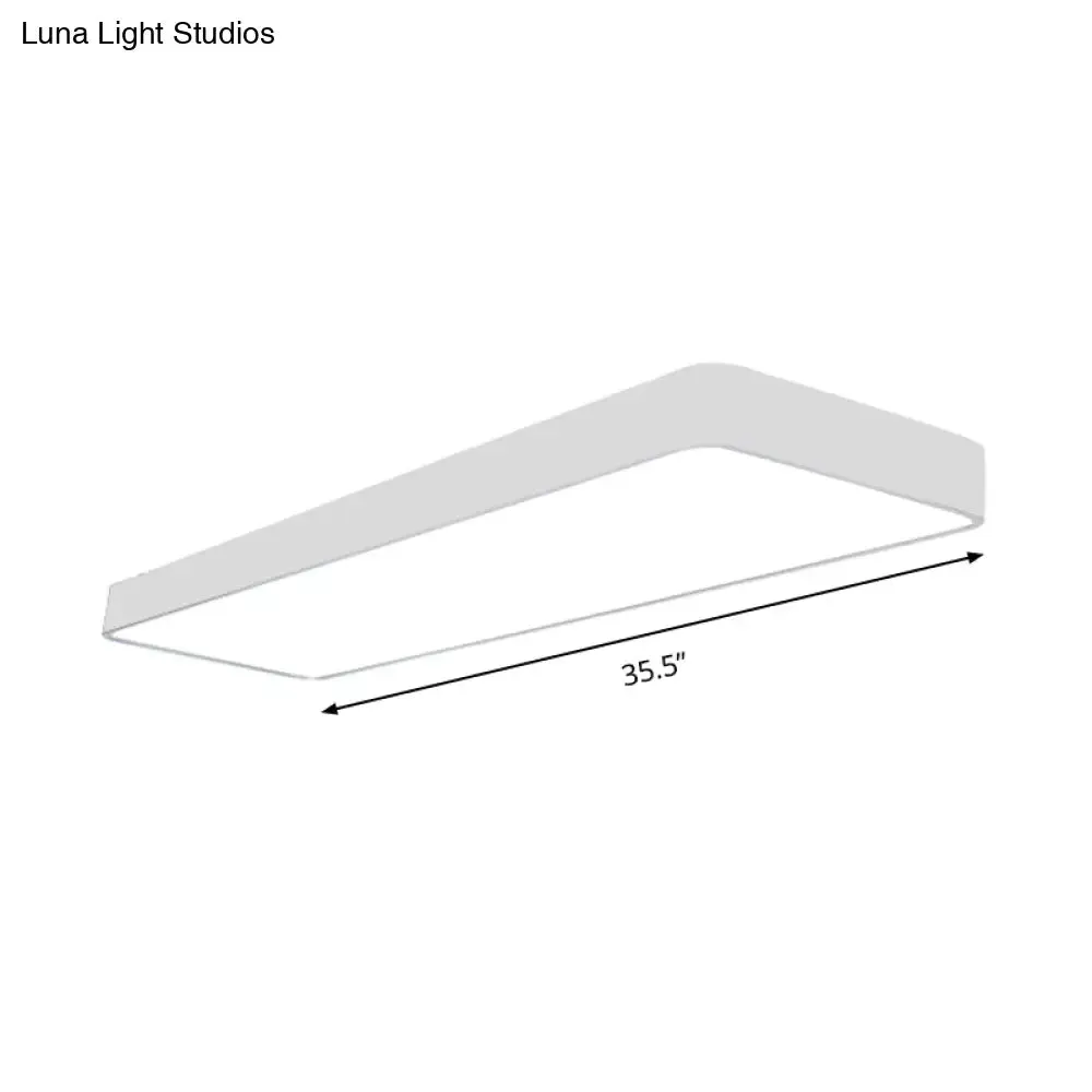 23.5" Wide Metal LED Ceiling Lamp with Acrylic Diffuser - Flush Mount