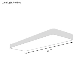 23.5" Wide Metal LED Ceiling Lamp with Acrylic Diffuser - Flush Mount