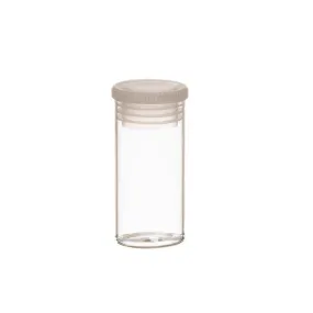 24ml Tablet Vials Glass No.6 with press in screw Lid - TAB06