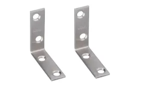 2" x 5/8" Stainless Corner Braces - 2 Pack