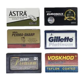 30 Safety Razor Blades from top manufacturers