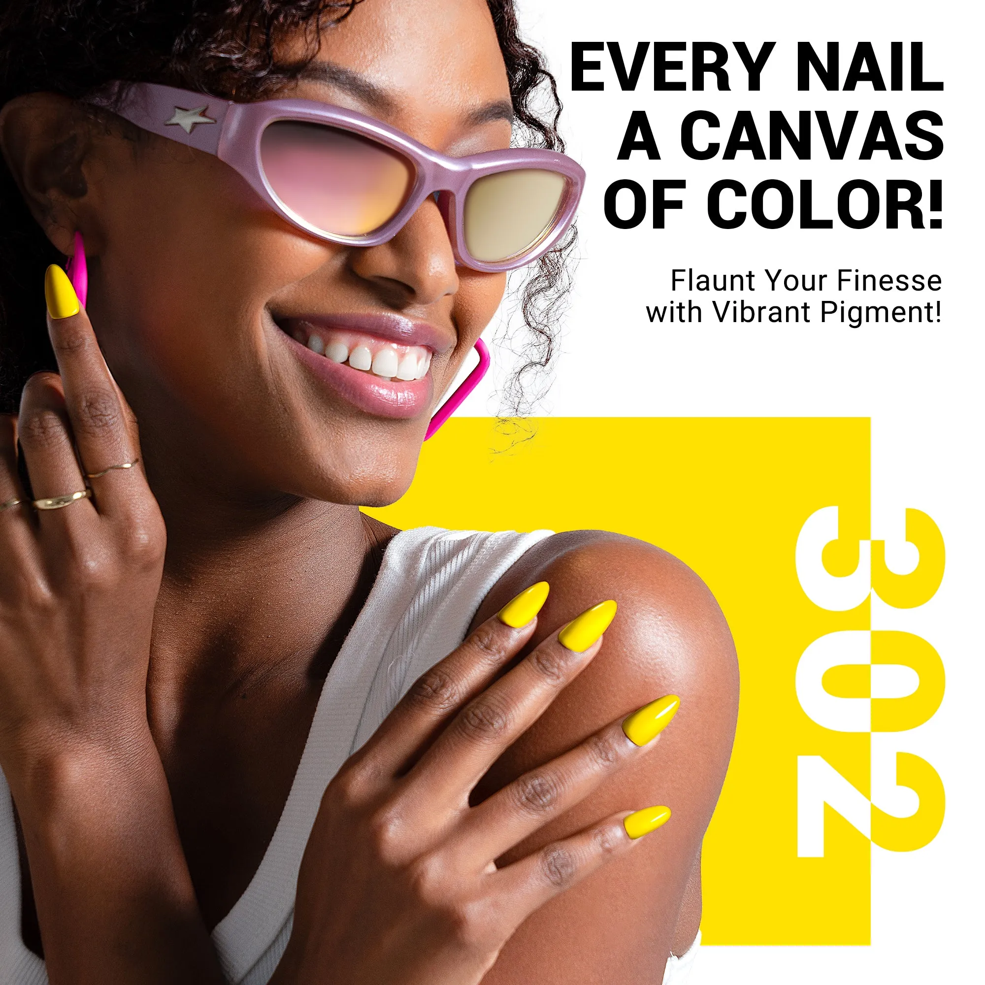 302 Almond Yellow - Gel Nail Polish(15ml)