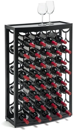 36 Bottle Art Deco Wine Rack