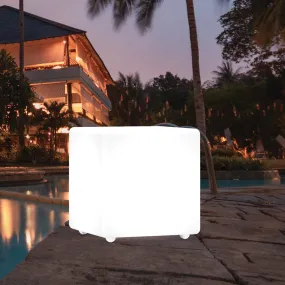 40CM OUTDOOR SOLAR CUBE RGB LED Light Solar Charging with Remote Control IP65