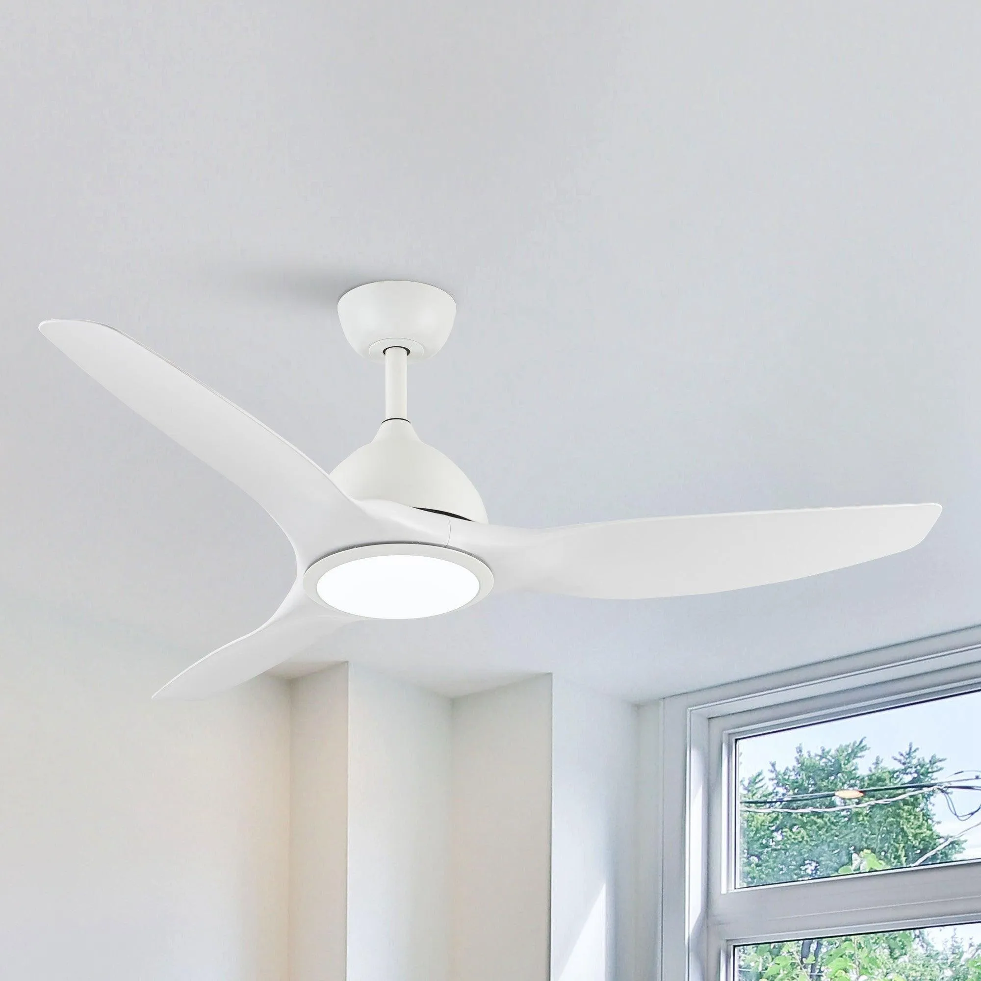 52" Vaczon 3 Blades Ceiling Fan with LED Light and Remote Control