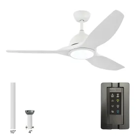 52" Vaczon 3 Blades Ceiling Fan with LED Light and Remote Control