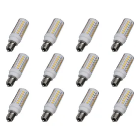 5W Mini LED - Candelabra Base - 3000K - Clear Finish - 120V - 12PK