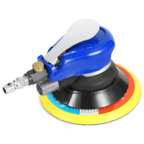 6" Air Random Orbital Sander Pneumatic Palm Sander 10000RPM w/7 Sandpapers