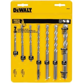 7-Pc. Premium Percussion Masonry Drill Bit Set