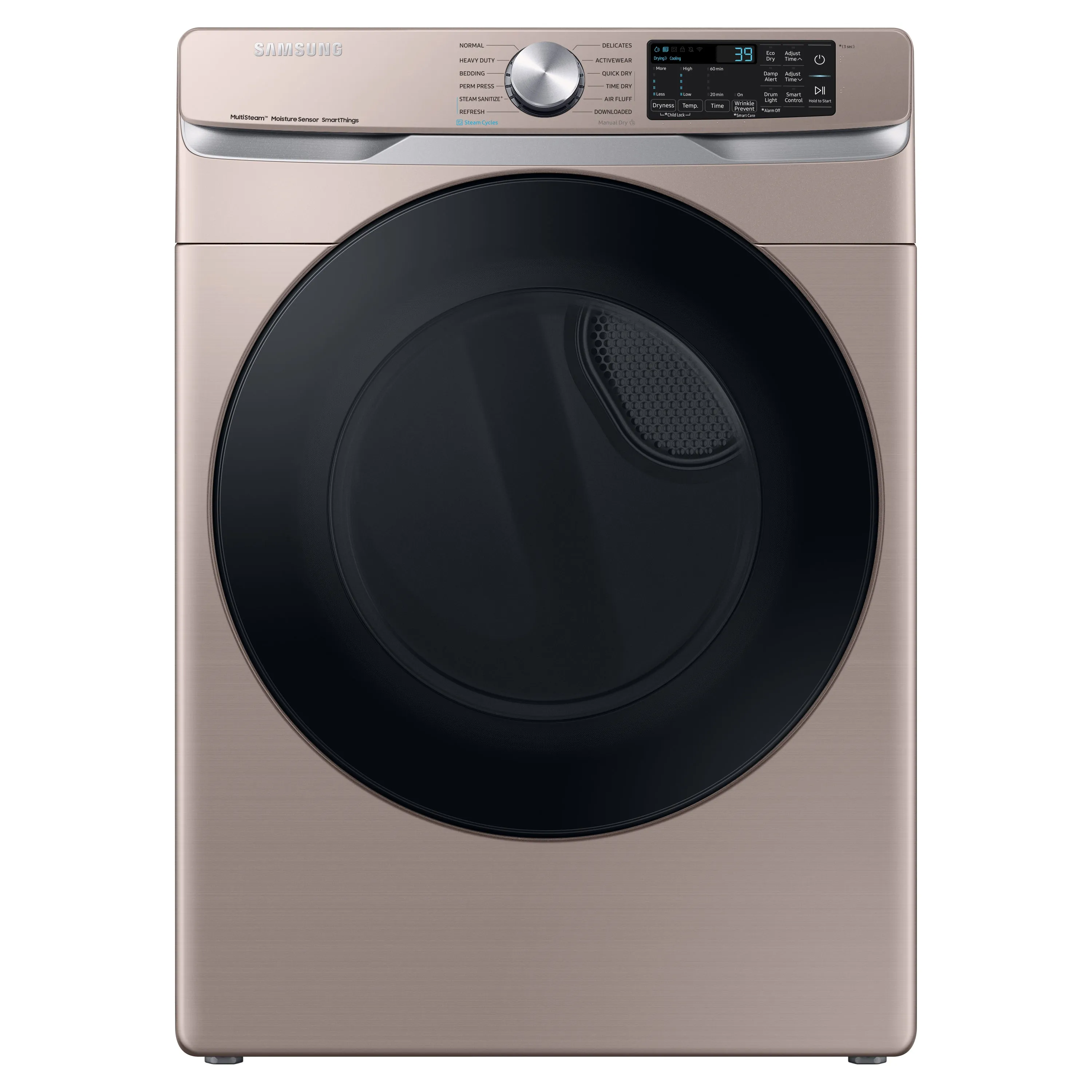 7.5 cu. ft. Smart Electric Dryer with Steam Sanitize  in Champagne - (DVE45B6300C)