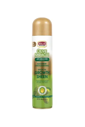 African Pride Olive Miracle Magical Growth Sheen Spray 8 oz