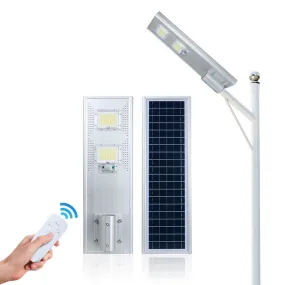 ALuminium solar LED street light with remote control 120w