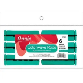 Annie Cold Wave Rod X-Jumbo 6 ct, Green #1120