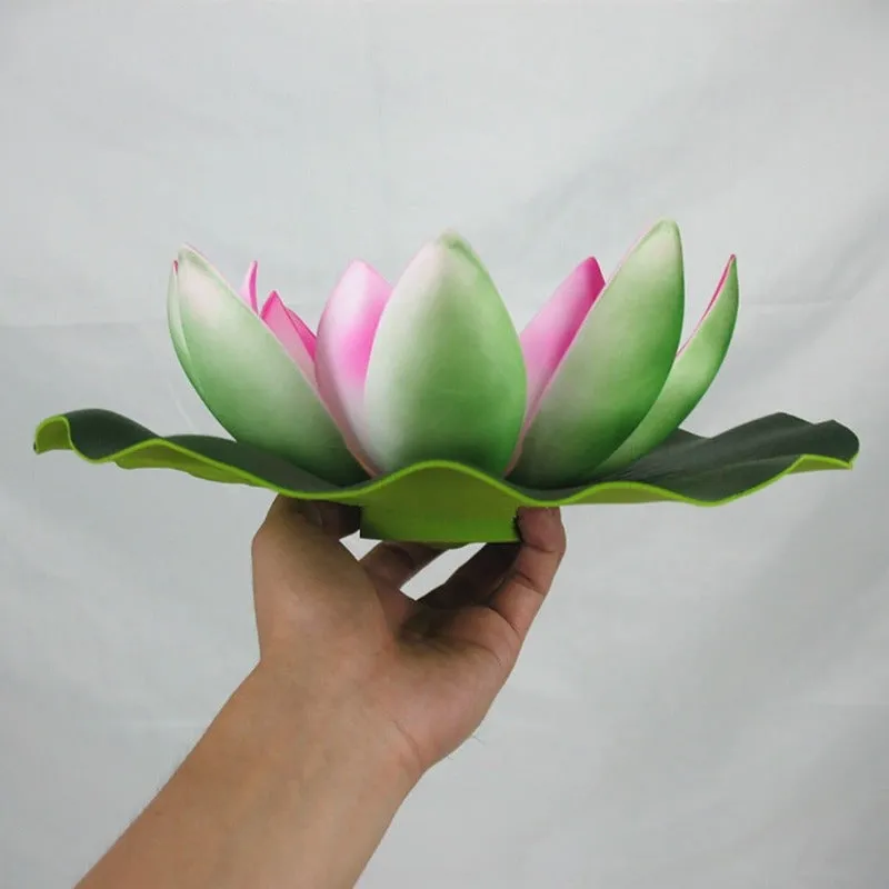 Artificial Lotus Shape Solar Light