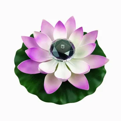 Artificial Lotus Shape Solar Light