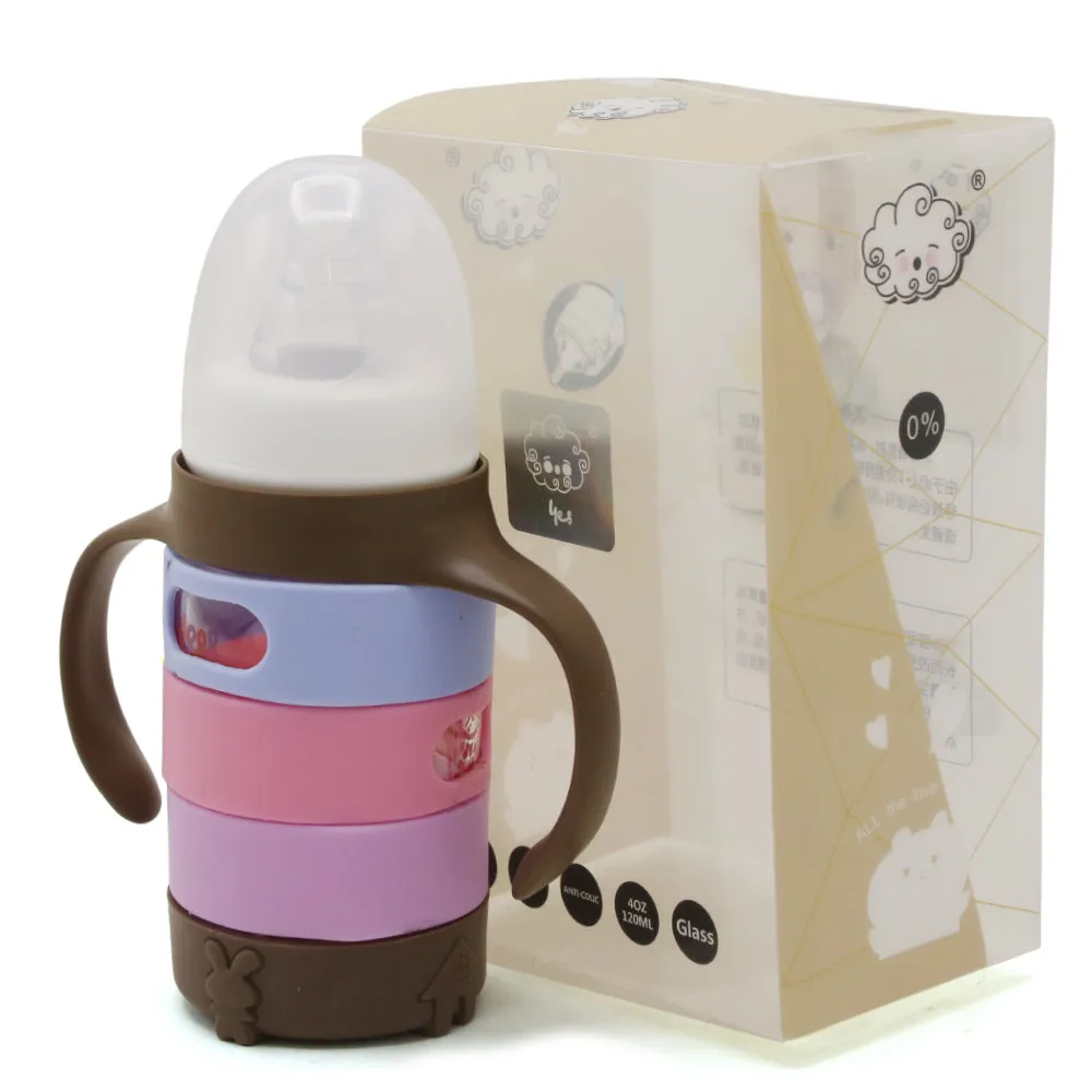 Baby Feeder Bottle 120ml - Brown