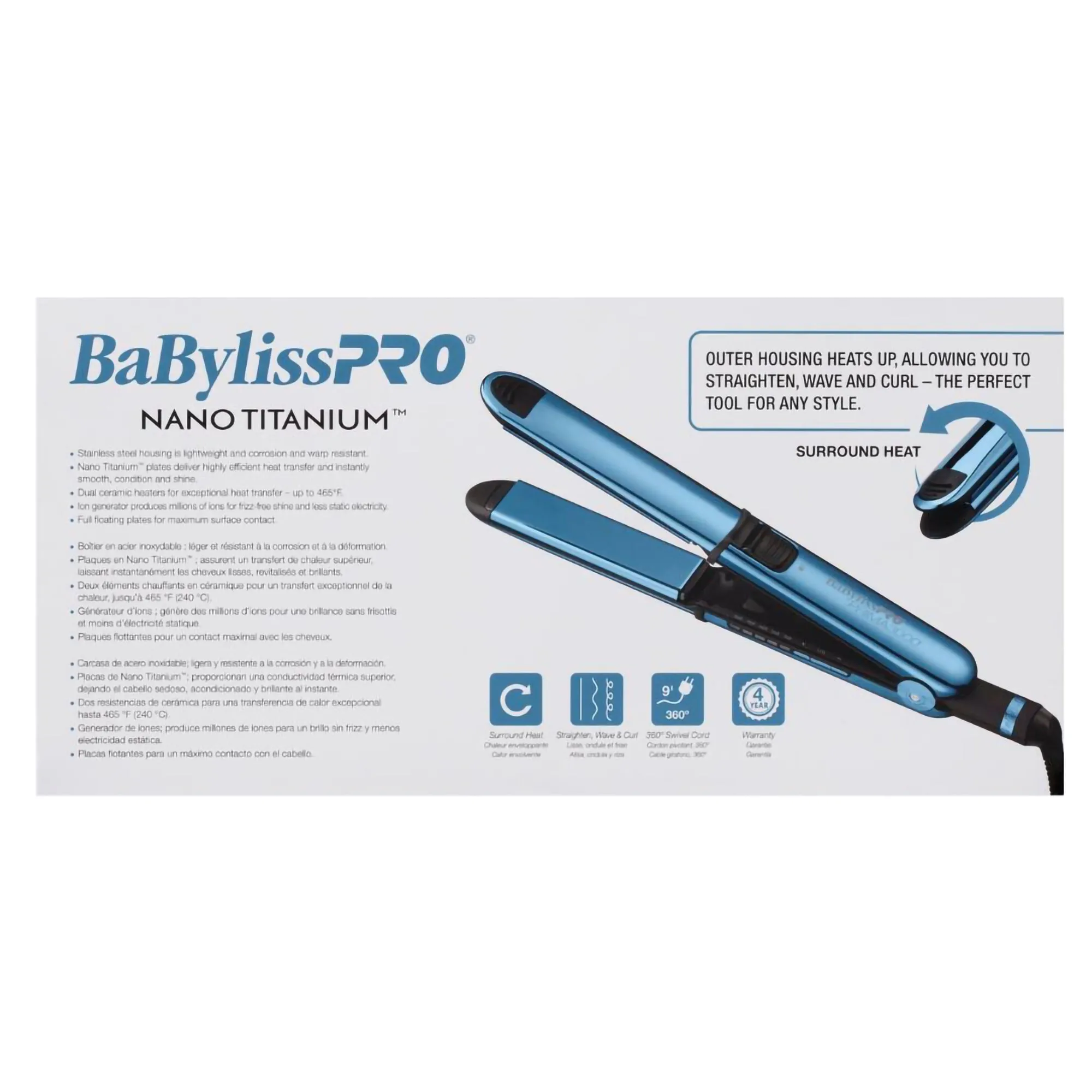 Babylisspro Limited Edition Nano Titanium Prima3000 1 1/4" Styling Iron - Item No. BNTMB3000TUC