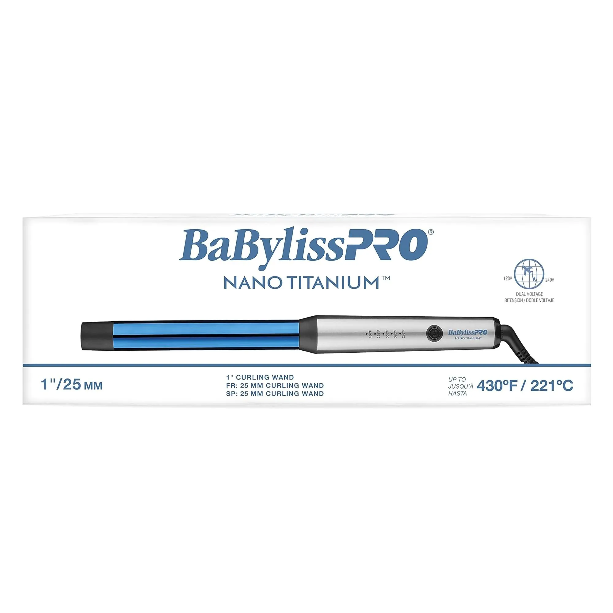 Babylisspro Nano Titanium 1" Curling Iron - Item No. BNTW100NUC