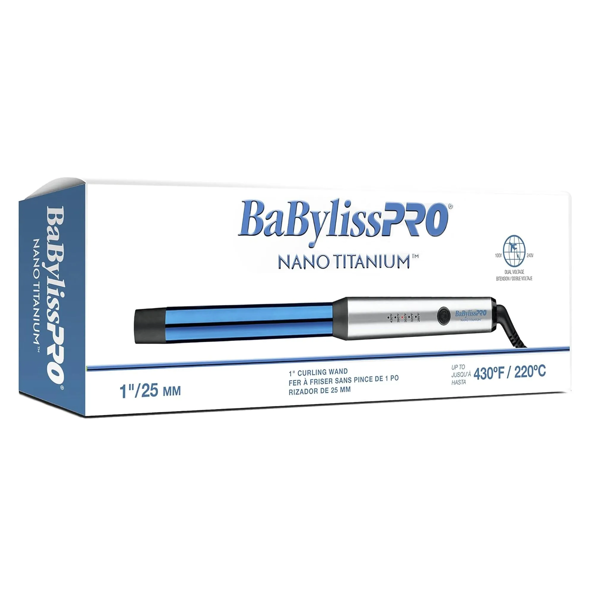 Babylisspro Nano Titanium 1" Curling Iron - Item No. BNTW100NUC