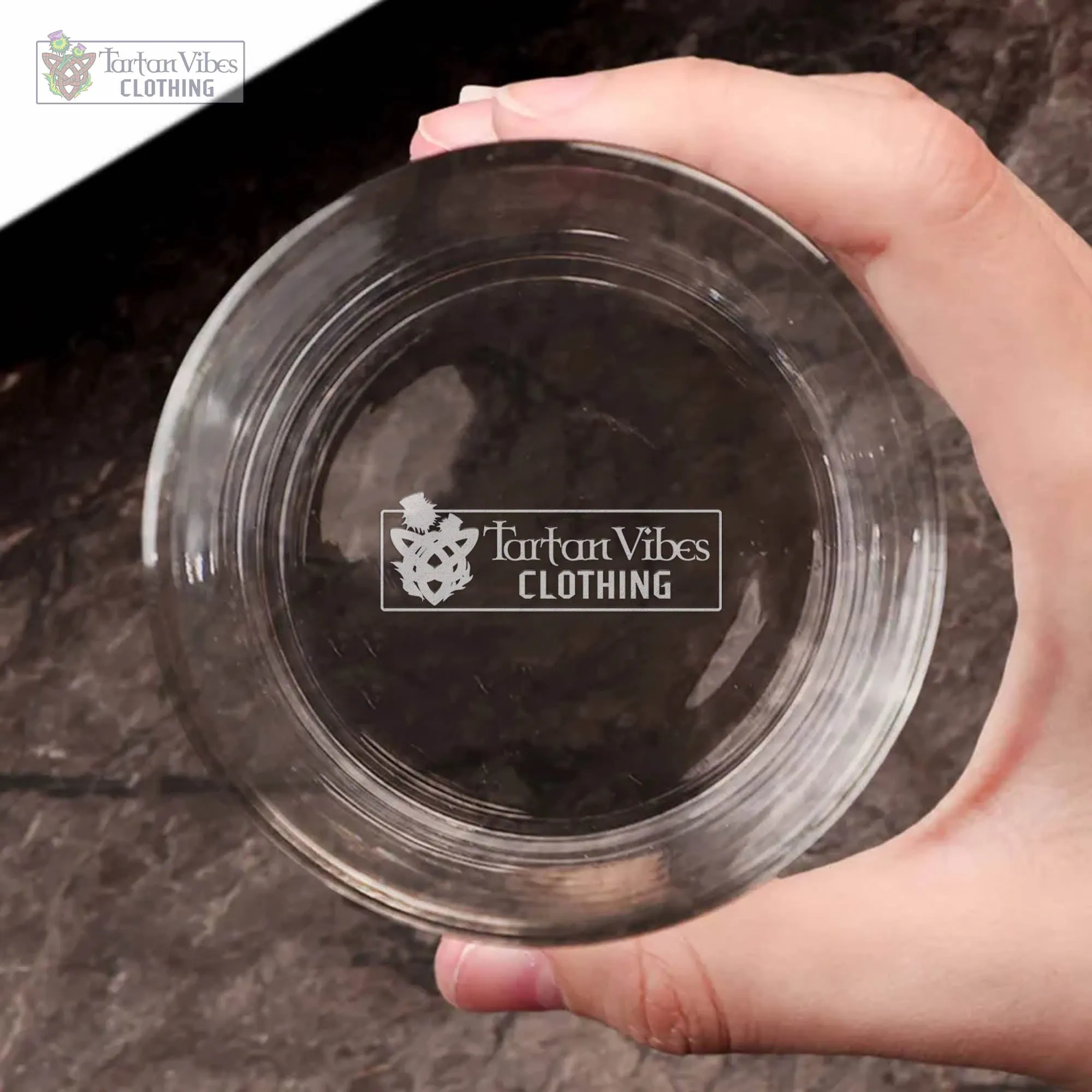 Bannatyne Family Crest Engraved Whiskey Glass