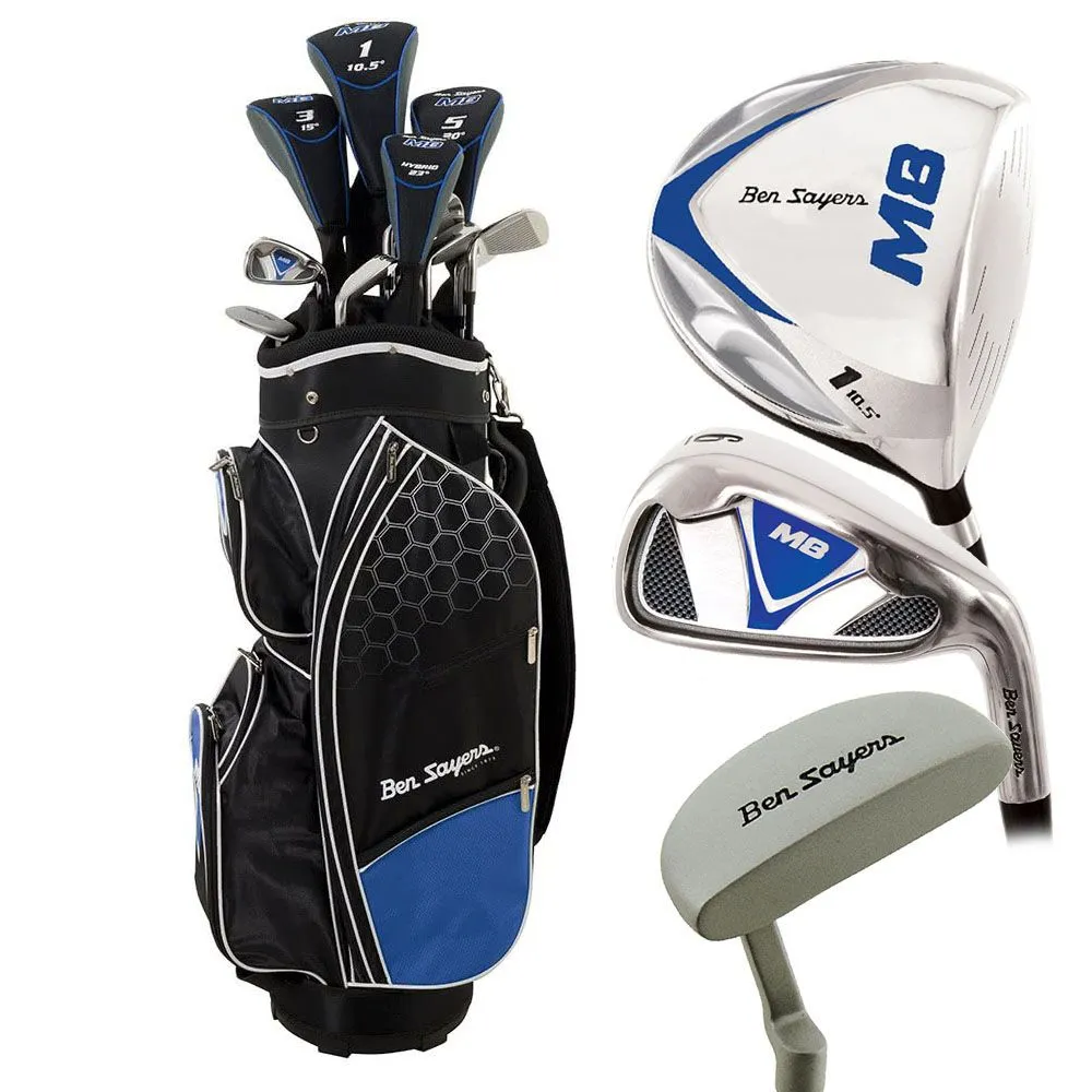 Ben Sayers M8 13-Piece Cart Bag Package Set - Blue - Steel ( 1")