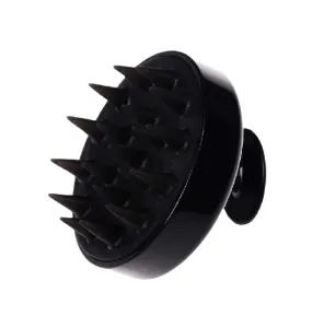 Black Silicone Scalp Massager