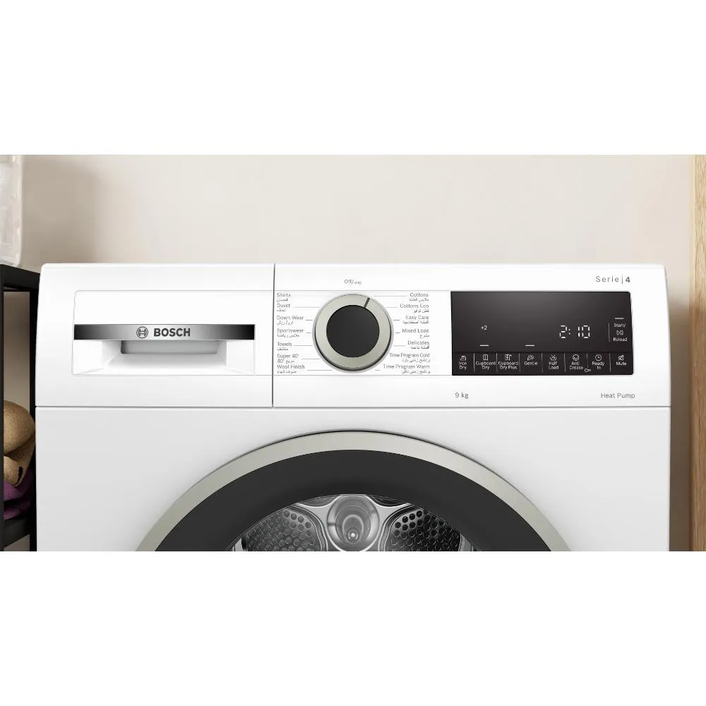 Bosch Series 4 Freestanding Heat Pump Tumble Dryer 9kg