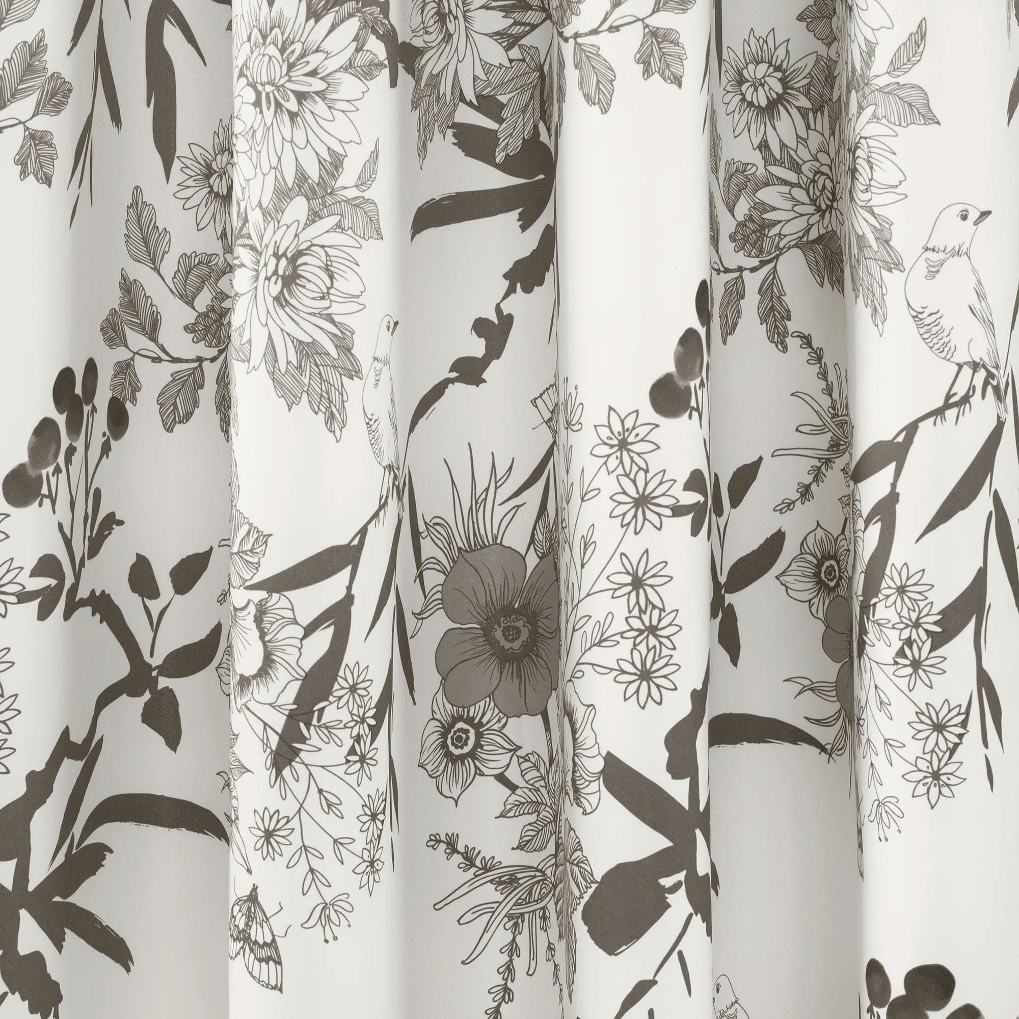 Botanical Garden Light Filtering Window Curtain Panel Set