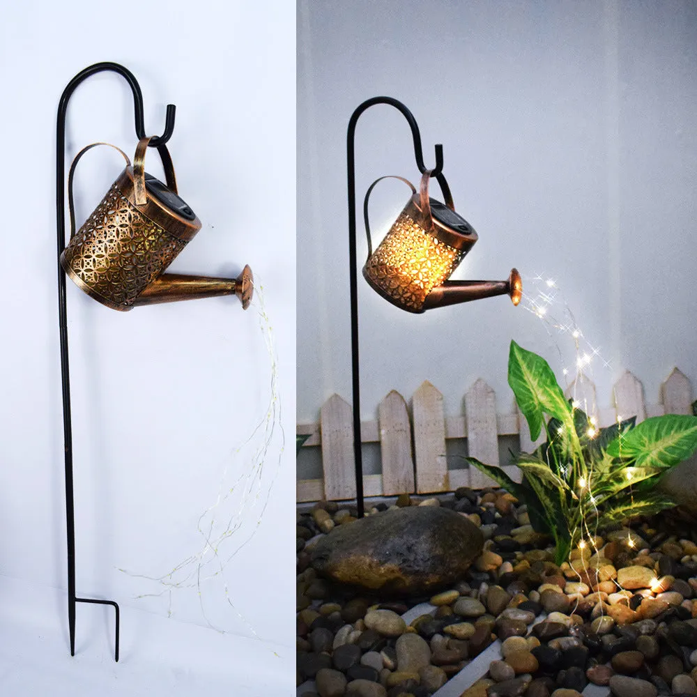 Bulk Outdoor Solar Garden Watering Can with Lights 31 Inch Wholesale