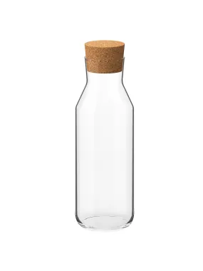 Carafe with stopper, clear glass/cork