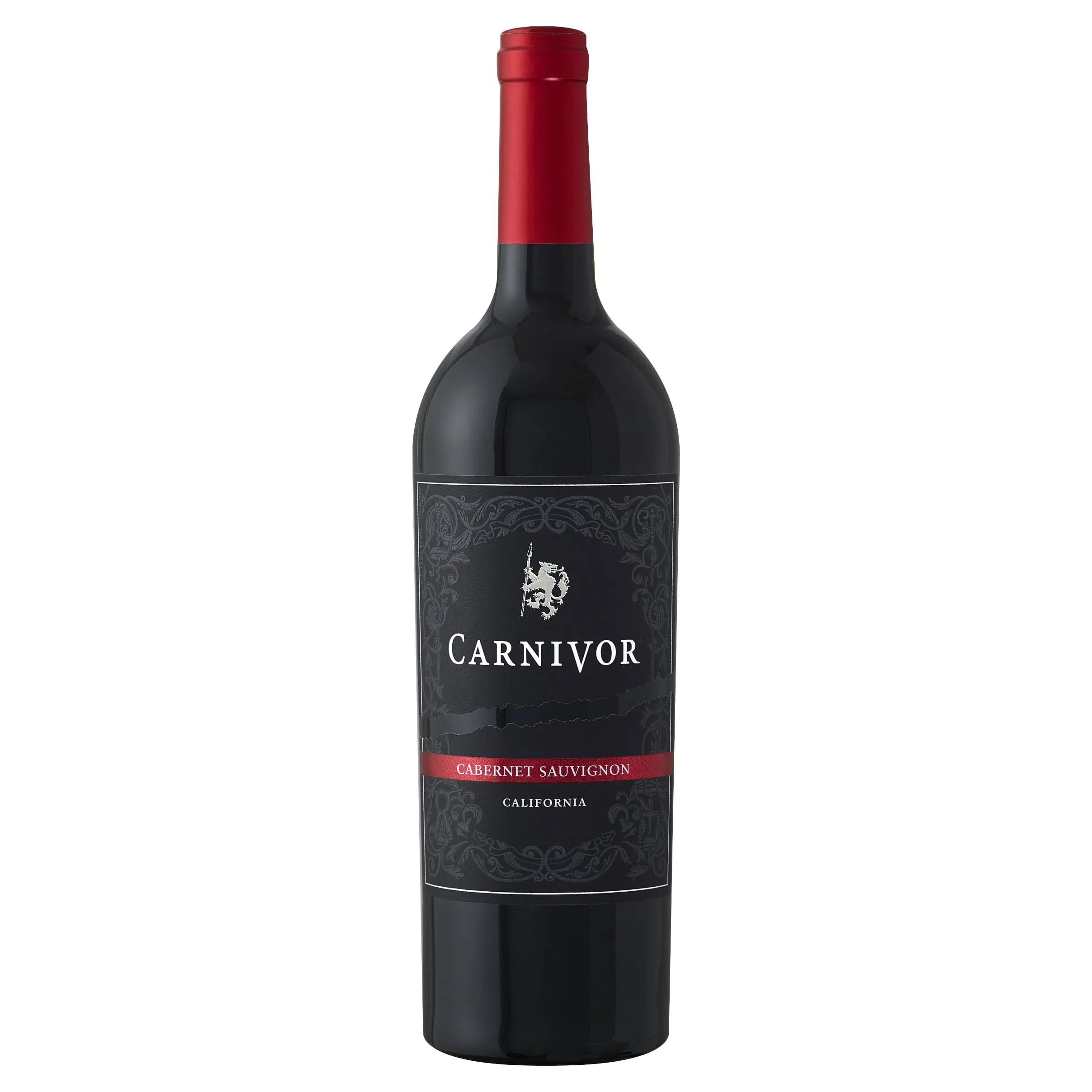 Carnivor Cabernet Sauvignon, California Red Wine, 750ml Glass Bottle