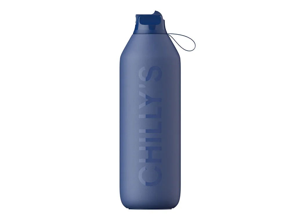 Chillys Flip Bottles Series 2 1 Litre Bottle Whale Blue