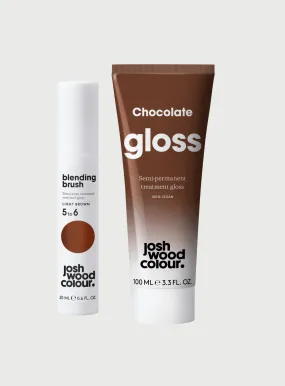 Colour Extender Kit: Brown Blending Brush and Chocolate Gloss