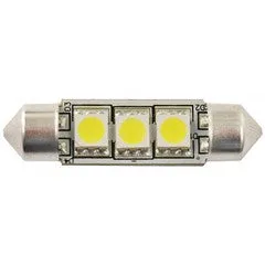 Cool White 10-30V LED Festoon Bulb - 52 Lumens - 38mm