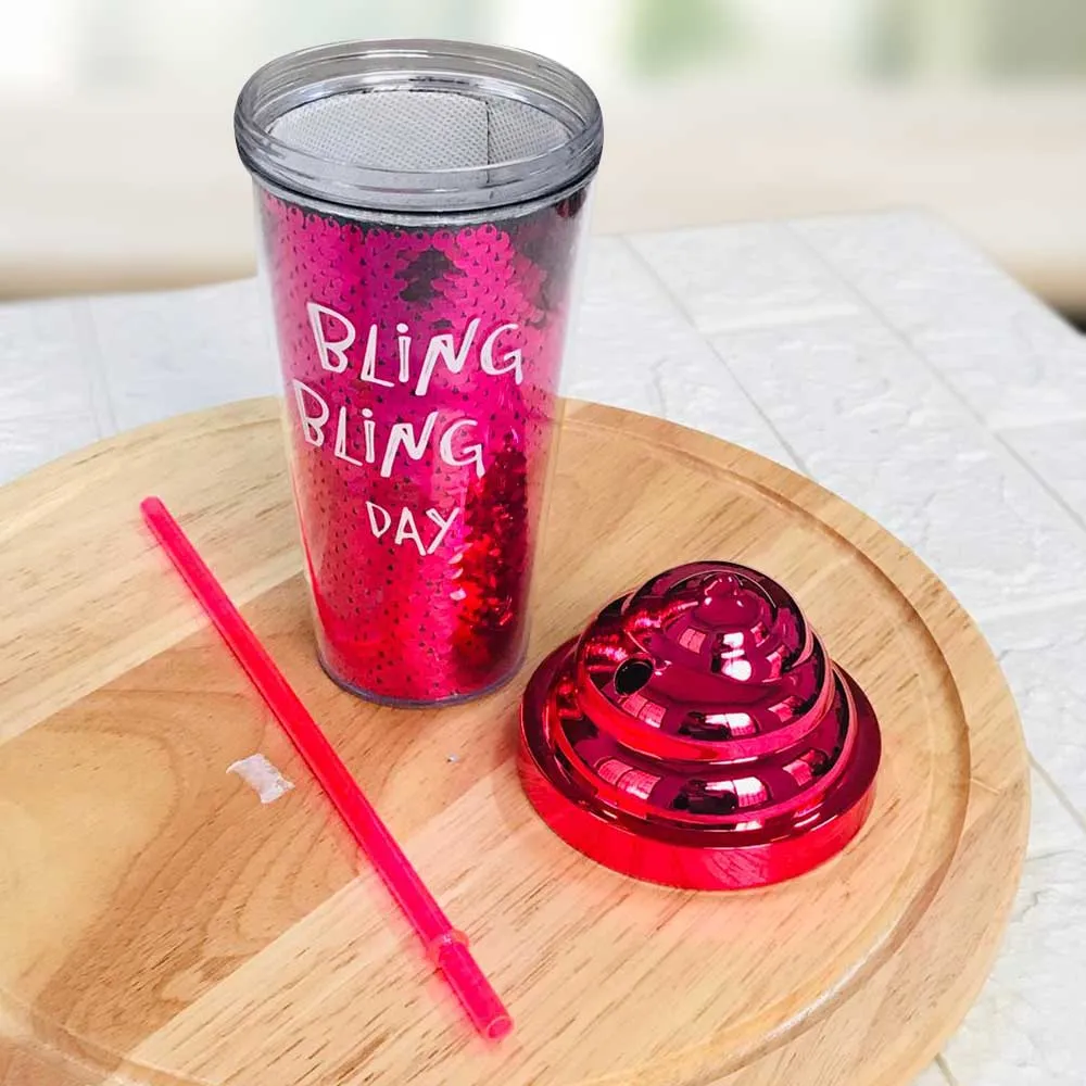 Cute Glittering Kids Summer Cup