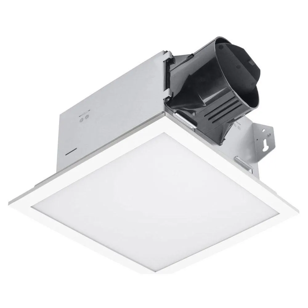 Delta BreezIntegrity 100 CFM Bathroom Exhaust Fan With Edge-Lit Dimmable LED Light