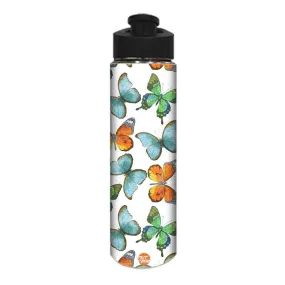 Designer Stainless Steel Mini Water Bottle for Girls - Butterflies