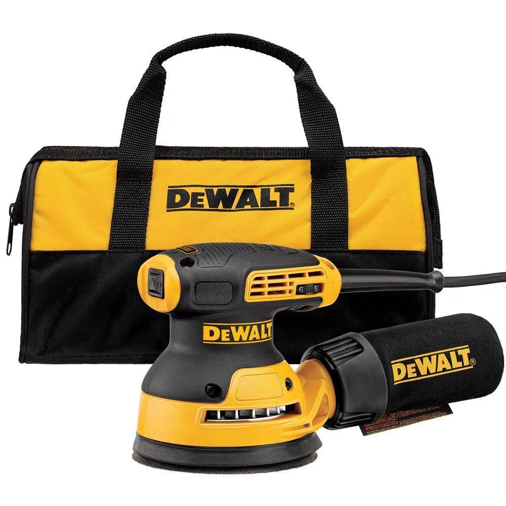 DeWALT DWE6423K 5-Inch 3-Amp 12,000 OPM VS H and L Random Orbital Sander Kit