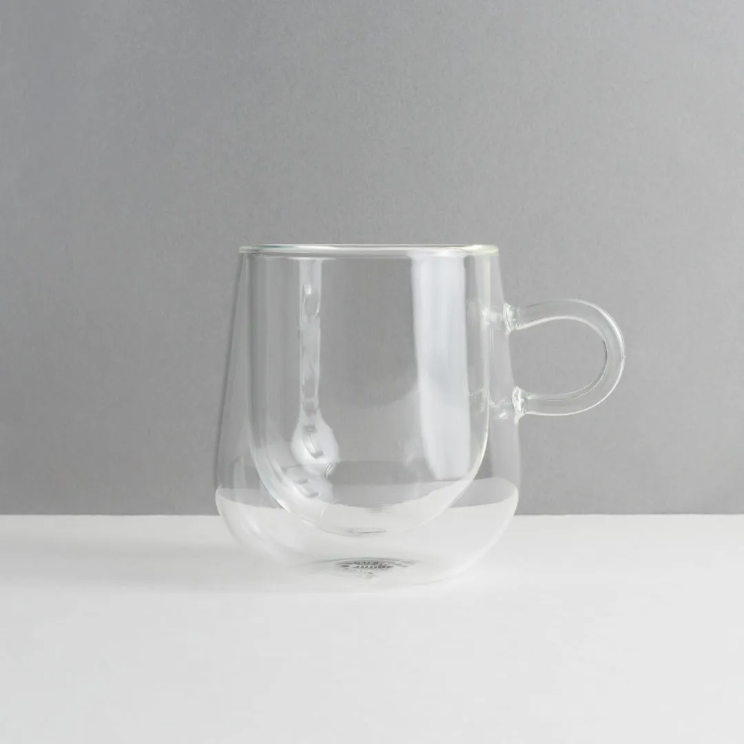 Double Walled Glass Latte Cup, Set of 2