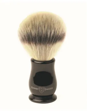 Edwin Jagger - IECSBSYNST Chatsworth Imitation Ebony Synthetic Silver Tip Shaving Brush, Medium