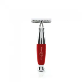 Edwin Jagger - Red & Chrome Double Edge Safety Razor