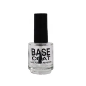 Empty Glass Polish Bottle 0.5oz - Base Coat (Round)